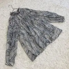 N./エヌドット【M】総柄 シフォン ブラウス/トップス✨透け感