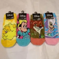 最終価格　新品　ディズニー　モコモコソックス　4足　23〜25cm　1800円位