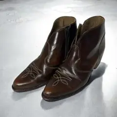 ウエスタンブーツ　テキサス　TEXAS　24.5　レディース　ダークブラウン
