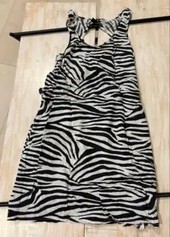 H&M ゼブラ柄 キャミワンピース Sサイズ