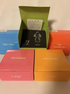 不二家　クリスタルペコちゃん　フルコンプリート　⑤点セット　FUJIYA