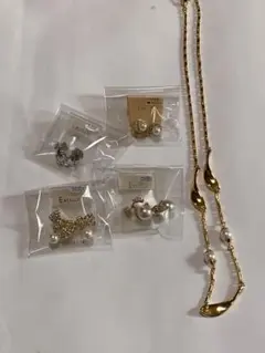 ピアス　ネックレス　5点セット　ジャンク品