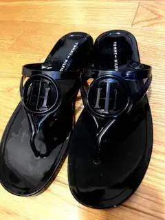 今だけお値下げTOMMY HILFIGER ブラック サンダル　新品