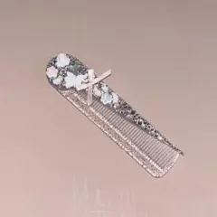 ヘアコームデコ ウィシュコア 天使 ストーンデコ