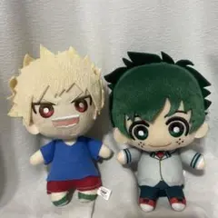 ヒロアカ　ともぬい　爆豪勝己　デク　ヤング　制服　おすわりポーズ　ぬいぐるみ