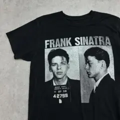 フランク・シナトラ　グラフィック　半袖Tシャツ　古着　ブラック　M