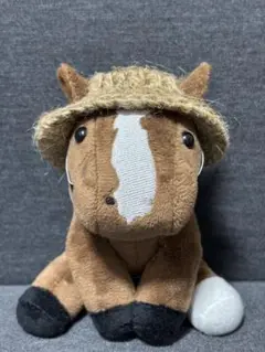 アイドルホース　麦わら帽子　ハンドメイド　競馬