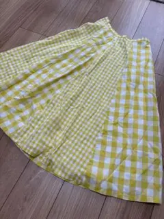 美品　マッキントッシュ　チェック　ロングスカート