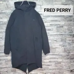 【人気アイテム】FRED PERRY フレッドペリー モッズコート 刺繍ロゴ L