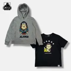 X-LARGE KIDS 2点セット フーディー Tシャツ キッズサイズ 120
