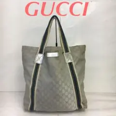 DCX03 グッチ GGキャンバス トートバッグ シェリーライン