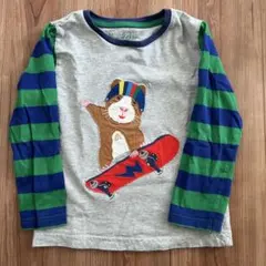 ミニボーデン　ハムスター　スケートボード　長袖Tシャツ　104cm