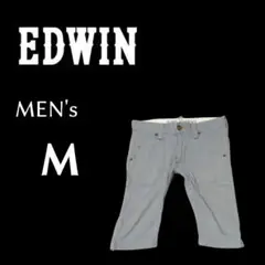 メンズMサイズ EDWIN 505 KHAKI ハーフパンツ gray