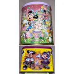 2016年　2017年　ディズニー　ハロウィン　イースター　チョコクランチ缶
