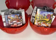 PlayStation ゲームパッケージ ミニチュアチャーム サルゲッチュ 2種