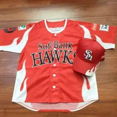 最速発送★☆子供用♪SoftBank Hawks ユニフォーム 帽子
