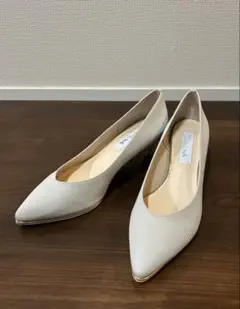 〈新品・未使用〉Launa lea ゴールドラインパンプス ブルー