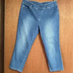 デニム　クロップドパンツ