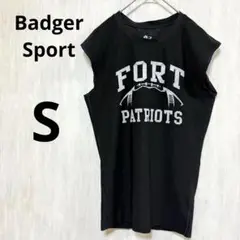 Badger Sport【S】ノースリーブ Tシャツ ブラック カジュアル 古着