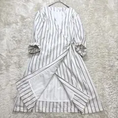 クアンド カシュクール ワンピース ワードローブ リネン ギャザー