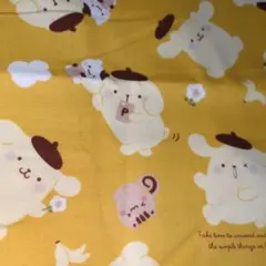 はぎれ　ポムポムプリン　オックス生地