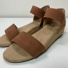 超柔らか！【新品】脱げにくい！★柔らかジュートウェッジサンダル★M：23.5cm