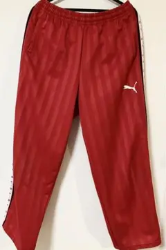 売り尽くしセール PUMA レッド ストライプ トレーニングジャージ