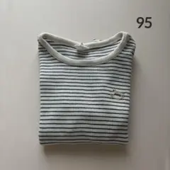 【中古品】cottoli コトリ　ボーダートップス　95