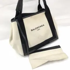 5408 BALENCIAGA ネイビーカバス トートバッグ
