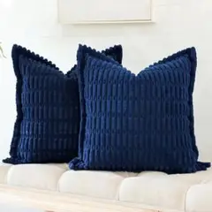 Otostar クッションカバー 北欧 2枚セット コーデュロイ 45×45cm