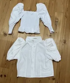 白トップス 2点セット