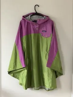 patagonia レインコート XS/S 緑・紫