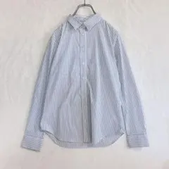 ストライプ Sサイズ シャツ 長袖 薄手 秋 綺麗め 仕事服