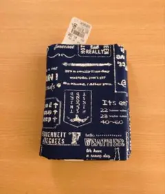 Ｗ巾　オックス生地　1m　英字柄
