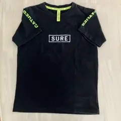 SUREロゴ入りブラックTシャツ 160サイズ