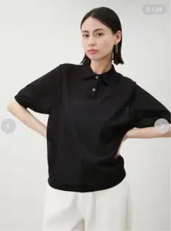 【オンライン完売品】Mila Owen シアーポロニット