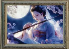 Ｐ1007　弁財天　繁盛・学問の成就　【開運•絵画風•ヒーリングアート】