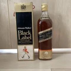 【希少】金キャップ　特級70年代　ジョニーウォーカー　ブラックラベル　未開栓 ジョニーウォーカー ブラックラベル 760ml 金キャップ 白紋章