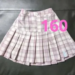 ラブトキ チェック プリーツスカート 160 レピピ ピンクラテ ユニクロ