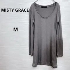 訳あり★MISTY GRACE チュニック　カットソー　Mサイズ ダメージ加工