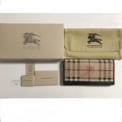 貴重なクラシック柄 バーバリー 長財布