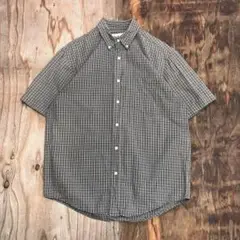 エディーバウアー 90s チェック 半袖 シャツ ゴープコア アウトドア 古着
