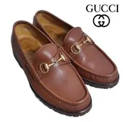 GUCCI グッチ ホースビット ローファー モカシン 革靴 ビンテージ 40E
