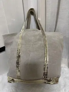 ヴァネッサブリューノ⭐︎トートバッグ⭐︎ベージュ　リネン