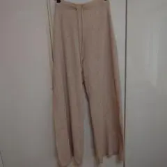 NOLLEY'S ベージュ ワイドパンツ 2　タグ無し未使用