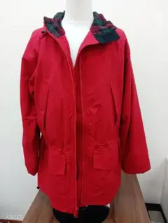 美品　LLBean フード付きマウンテンパーカー レッド　メンズ　アウトドア