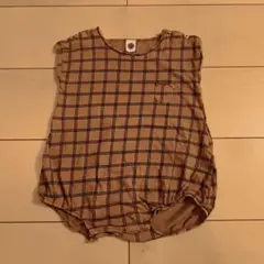 LE PETIT GERMAIN チェック柄ロンパース 2A