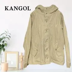 zB589【L】KANGOL キャンバス フーデッド ラグランスリーブ