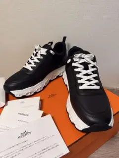 HERMES スニーカー ブラック/ホワイト
