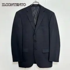 ⚫︎ILCONTENTOテーラードジャケット（A8）チェック　オフィス　背抜き